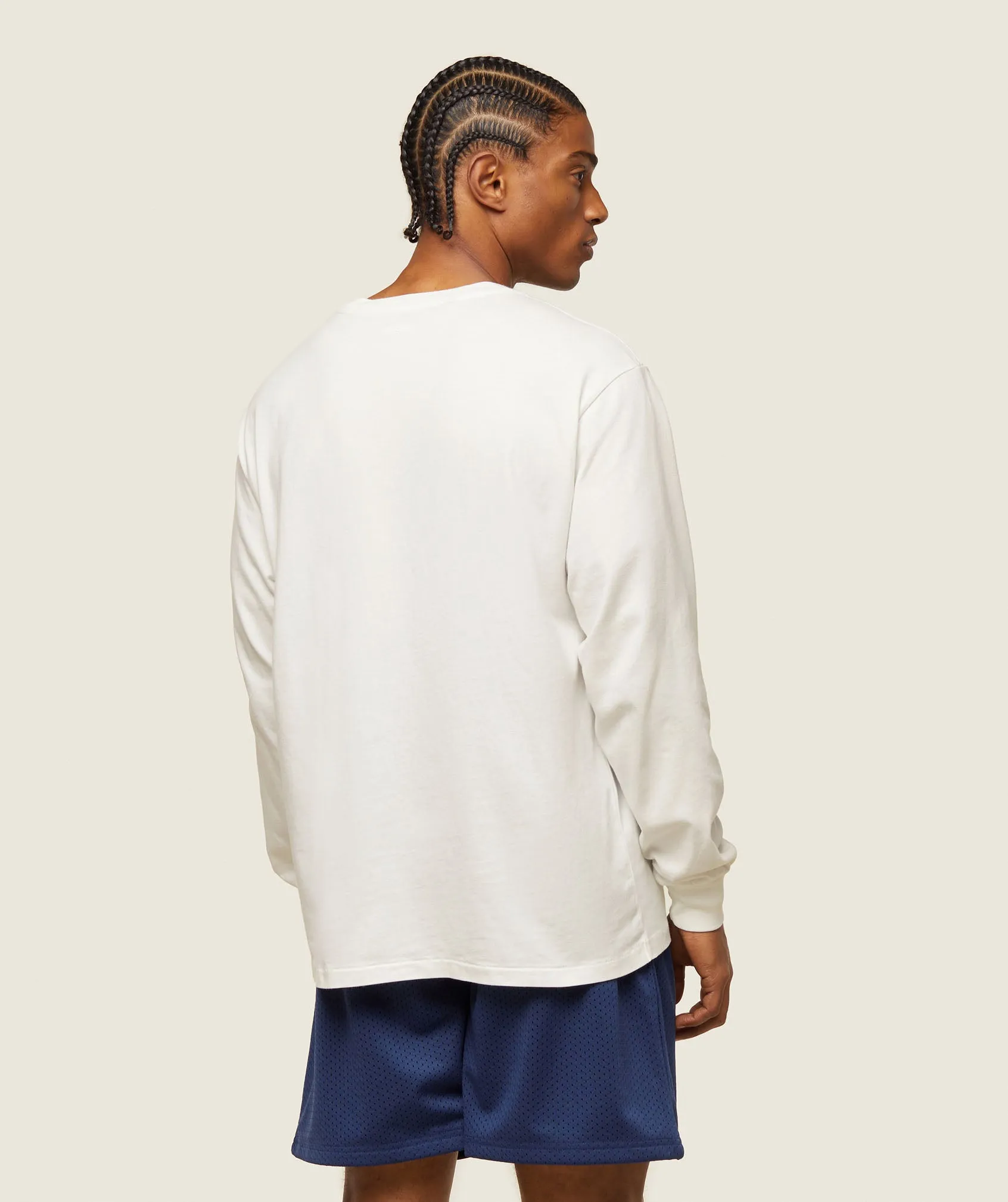 Gymshark everywear Relaxed Long Sleeve Tee - Soft White